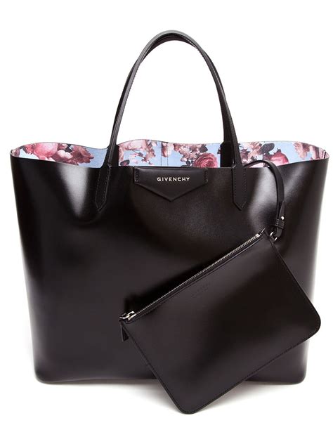 givenchy black shopping bag|givenchy leather tote bag.